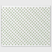 Happy Turtle Kerstmis Cadeaupapier (Vlak)