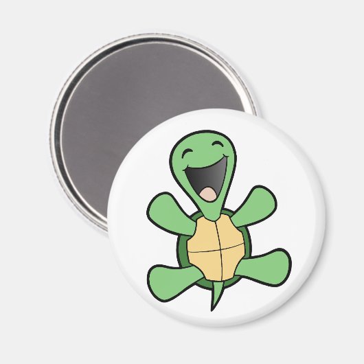 Happy Turtle Magneet (Voorkant / Achterkant)