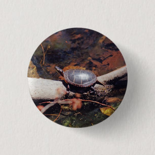 Happy Turtle Ronde Button 3,2 Cm