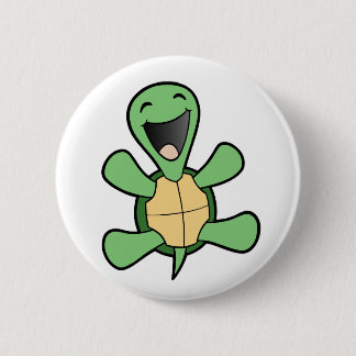Happy Turtle Ronde Button 5,7 Cm