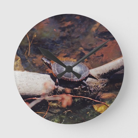 Happy Turtle Ronde Klok (Voorkant)