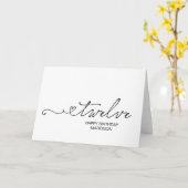 Happy Twelfth Birthday Turning Twelve Personalised Kaart (Gele Bloem)