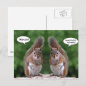 Happy Twins Day, Red Squirrel Humor, Cute and Pers Briefkaart (Voorkant / Achterkant)