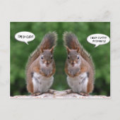 Happy Twins Day, Red Squirrel Humor, Cute and Pers Briefkaart (Voorkant)