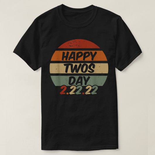 Happy Twosday 2 T-shirt (Design voorkant)
