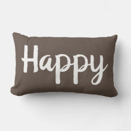  HAPPY-typografie | Lumbar Pillow Kussen