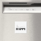 Happy Typografie Magneet (Insitu (Vaatwasser))