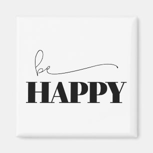Happy Typografie Magneet