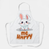 Happy Typografie Schort (Voorkant)