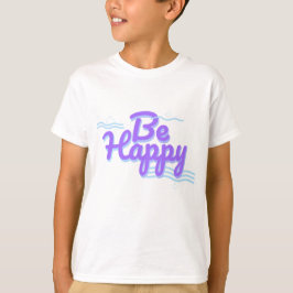 Happy Typografie T-shirt