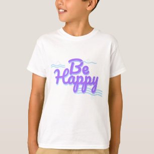 Happy Typografie T-shirt
