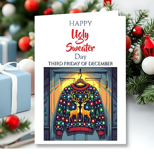 Happy Ugly Sweater | Third Friday of December Kaart