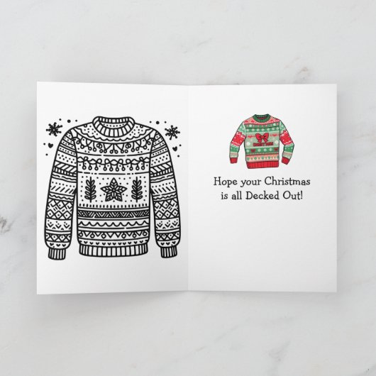 Happy Ugly Sweater | Third Friday of December  Kaart (Binnen)