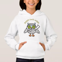 Happy "UIL-WEEN" Meisjes Pullover Hoodie