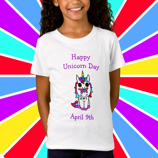 Happy Unicorn Day 9 april T-shirt
