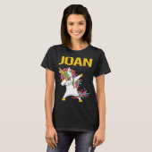 Happy Unicorn - Joan Naam T-shirt (Voorkant volledig)