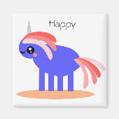 Happy Unicorn Magneet (Voorkant)