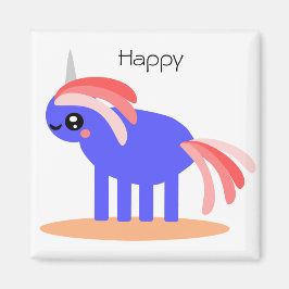 Happy Unicorn Magneet