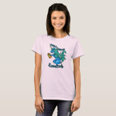 Happy Unicorn Reading Color T-shirt (Voorkant volledig)