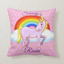 Happy Unicorn Square Pillow Kussen