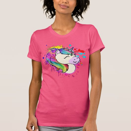 Happy Unicorn T-shirt (Voorkant)