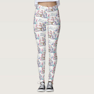 Happy Unicorn Themed Leggings