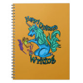 Happy Unicorn Writing Spiral Notitieboek (Voorkant)
