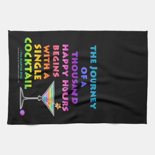 HAPPY UUR JOURNEY Kitchen, Bath, Bar TOWEL Theedoek (Horizontaal)