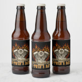 Happy V-Twin’s Day, Anti Valentine, Chopper Lovers Bier Etiket (Flessen)