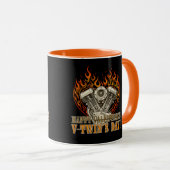 Happy V-Twin’s Day, Anti Valentine, Chopper Lovers Mok (Voorkant rechts)