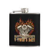 Happy V-Twin’s Day, antivalentine, Chopper Lovers Heupfles (Voorkant)