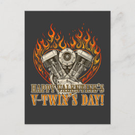 Happy V-Twin’s Day for Chopper Lovers Feestdagenkaart