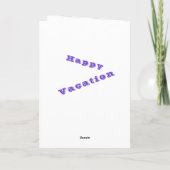 Happy Vacation Kaart die de vrijheid in zich draag (Achterkant)