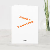 Happy Vacation Kaart Zee Sunset Painting (Achterkant)