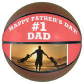 Happy Vaderdag #1 Pap voegt foto toe Basketbal (Voorkant)