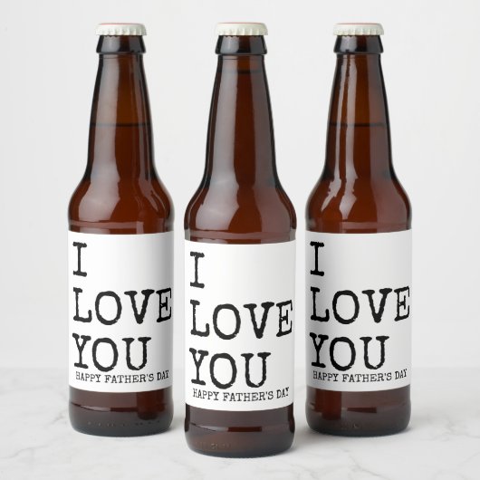 Happy Vaderdag 2020 Bier Stickers voor Hem (Flessen)