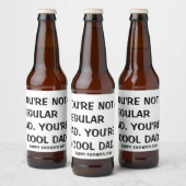 Happy Vaderdag 2020 Bier Stickers voor Hem (Flessen)