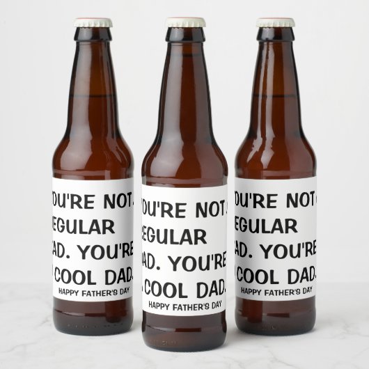 Happy Vaderdag 2020 Bier Stickers voor Hem (Flessen)