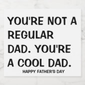 Happy Vaderdag 2020 Bier Stickers voor Hem (Enkel label)