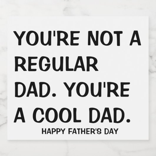 Happy Vaderdag 2020 Bier Stickers voor Hem (Enkel label)