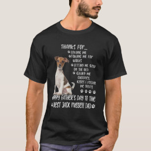 Happy Vaderdag 2021 Jack Russell Dad Hondenliefheb T-shirt