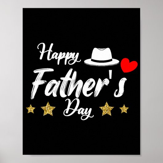 Happy Vaderdag 2025 Tshirt voor Heren Papa Opa Poster (Voorkant)