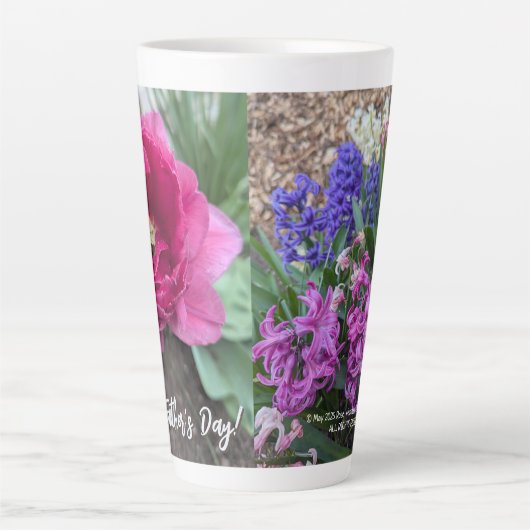 Happy Vaderdag 2025 van RoseWrites Latte Mok (Voorkant)