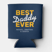 Happy Vaderdag 4-foto Blikjeskoeler (Voorkant)