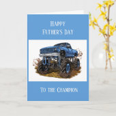 Happy Vaderdag 4x4 Off Road Mud Kaart (Gele Bloem)