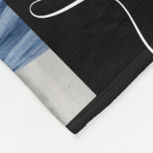 Happy Vaderdag 8 Photo Collage Elegant Black Fleece Deken (Hoek)