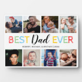 Happy Vaderdag 8 Photo Collage Fotoplaat (voorkant)