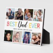 Happy Vaderdag 8 Photo Collage Fotoplaat (Zijkant)