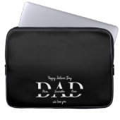 Happy Vaderdag Aangepaste Elektronicatas Laptop Sleeve (Voorkant)