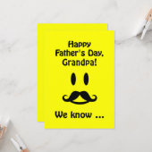 Happy Vaderdag aangepaste kaart voor iedereen (Voorkant / Achterkant in situ)